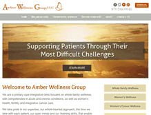 Tablet Screenshot of amberwellnessgroup.com